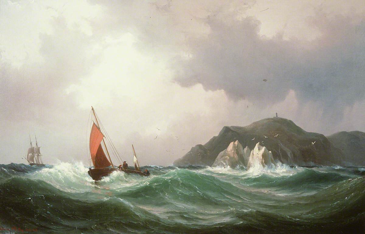 'The Needles', Wilhelm Melby (1824-1882), Llyfrgell
              Genedlaethol Cymru / The National Library of Wales